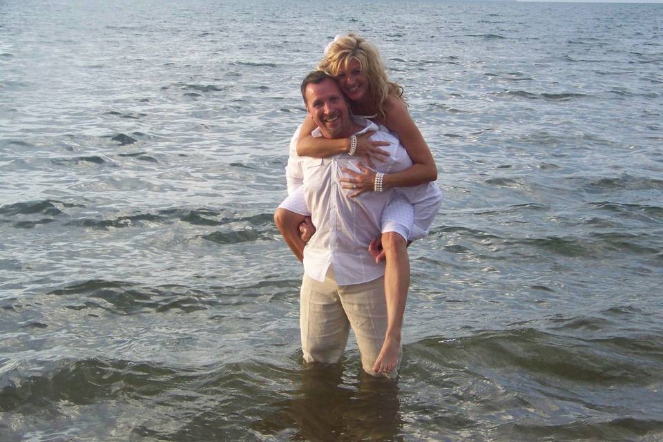 Couple at the beach