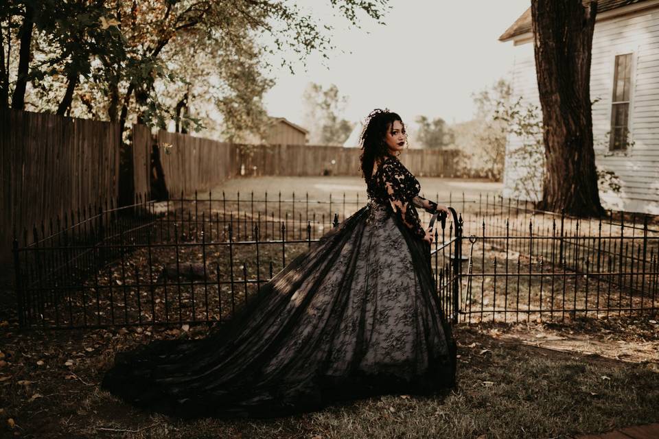 Black wedding dress