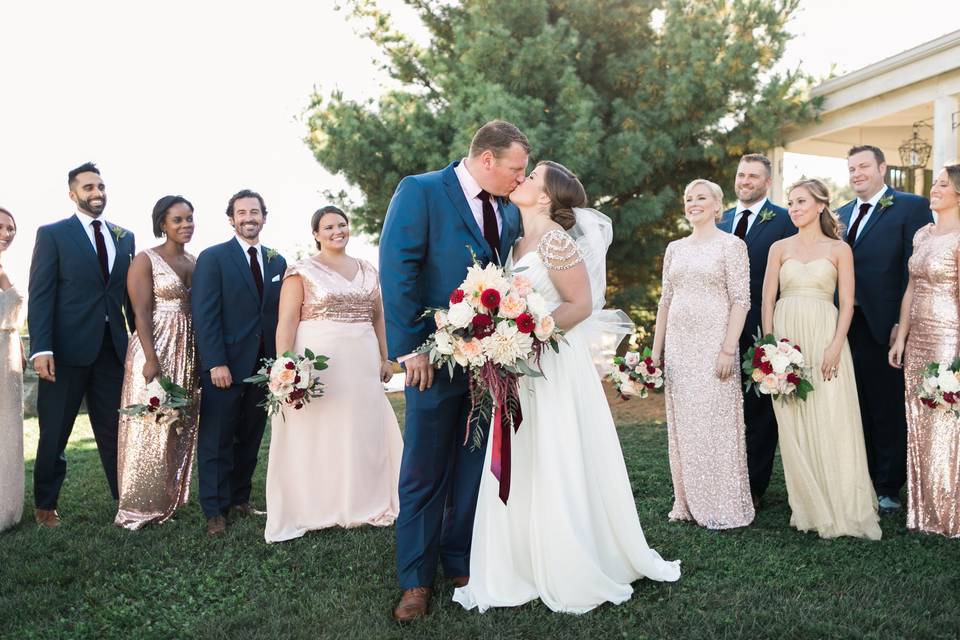 Ceremony portraits - Bluemont Vineyard