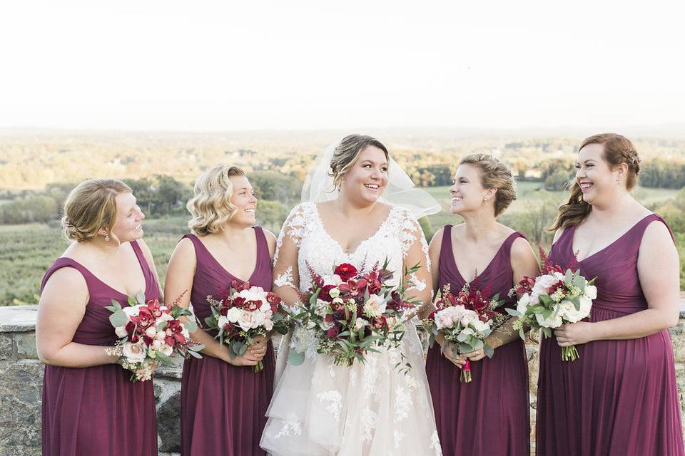 Ceremony portraits - Bluemont Vineyard