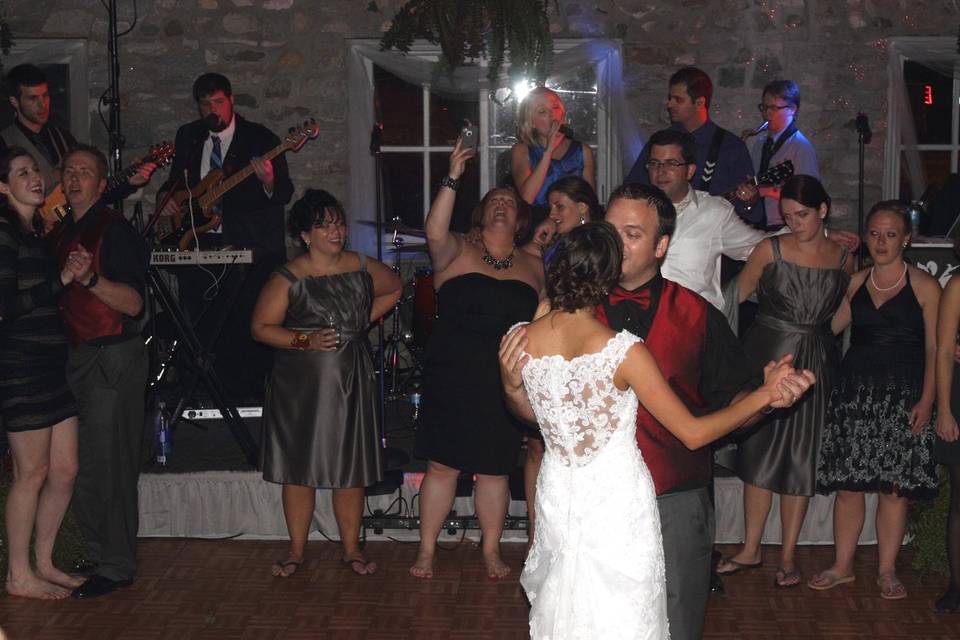 First dance as newlyweds