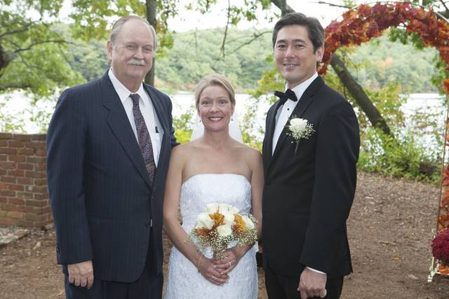 Photo with the officiant