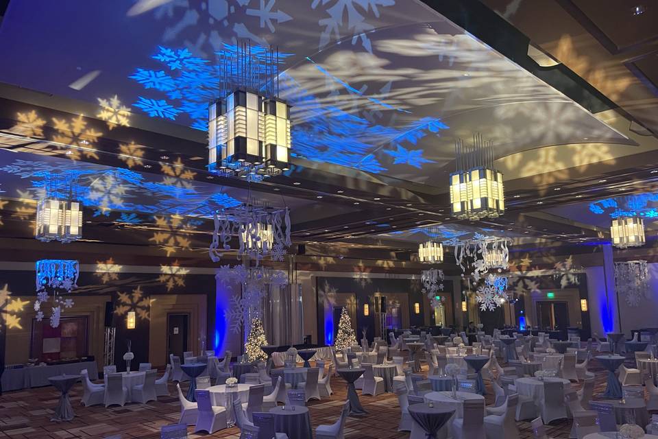 Gobo Projection and Up Lightin