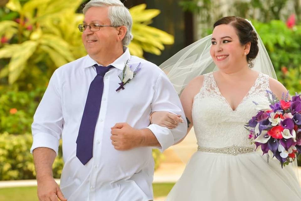 Airbrushed Bridal Makeup, Sandals Royal Caribbean, Jamaica.