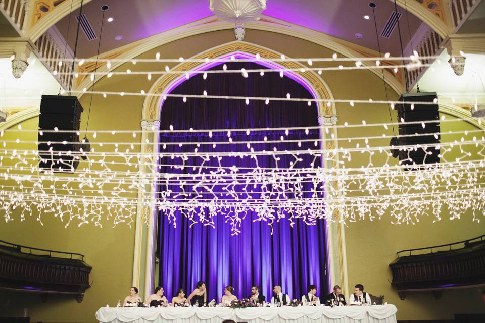 Head table and guests
