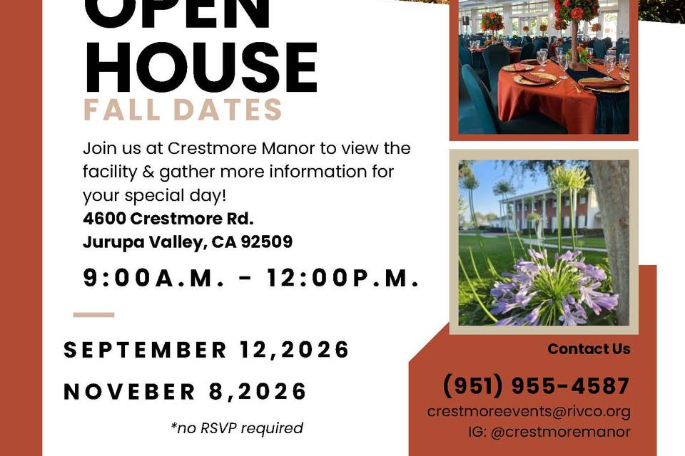 Fall Open House