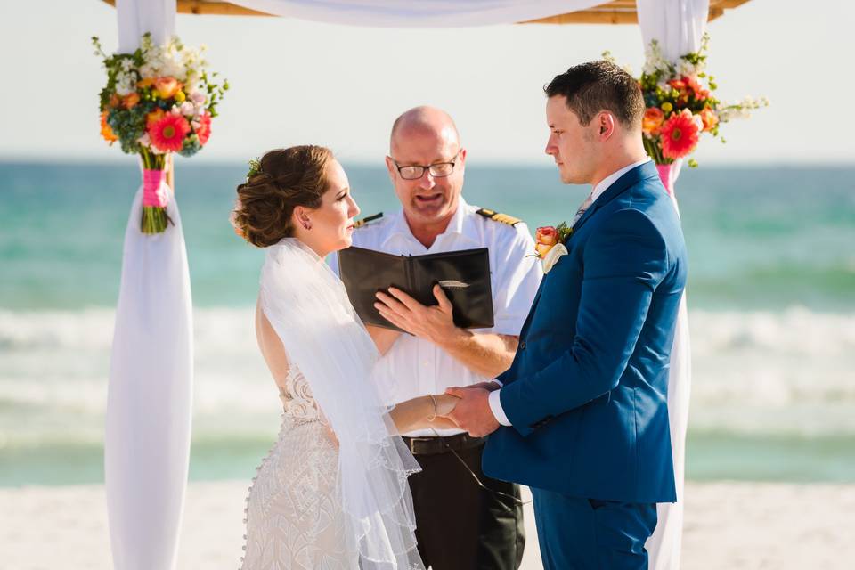 Beach wedding ceremonies