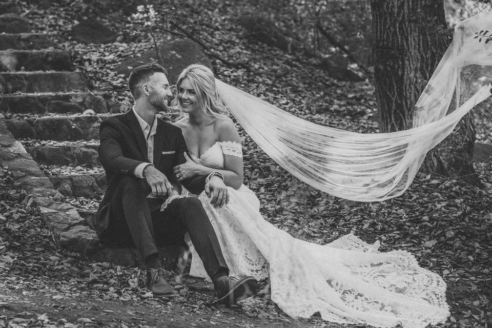Romantics in the forest