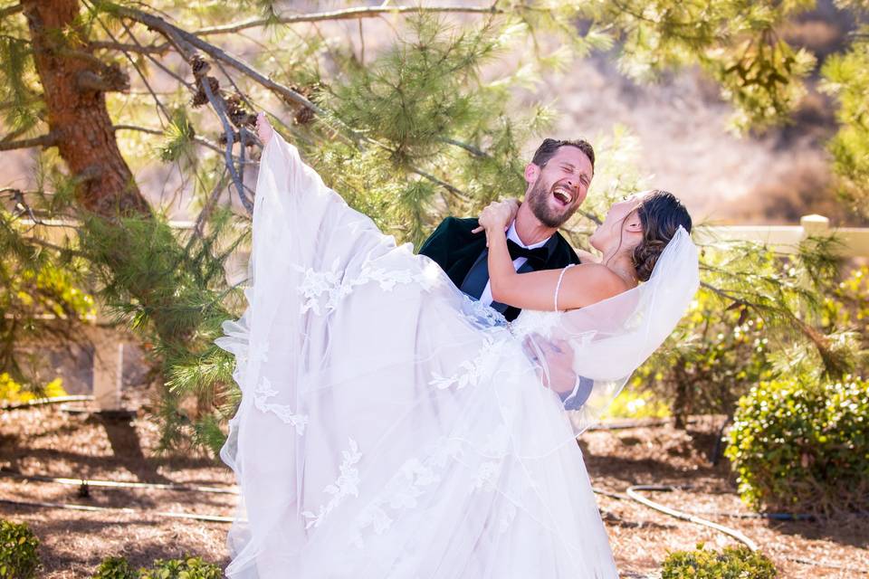 Playful couple