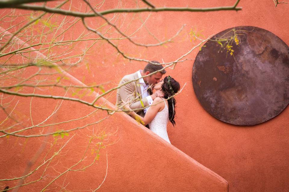 Desert wedding/pop color