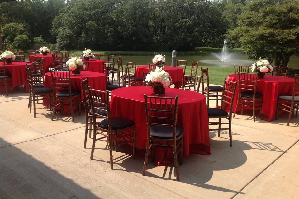 Wedding table setting