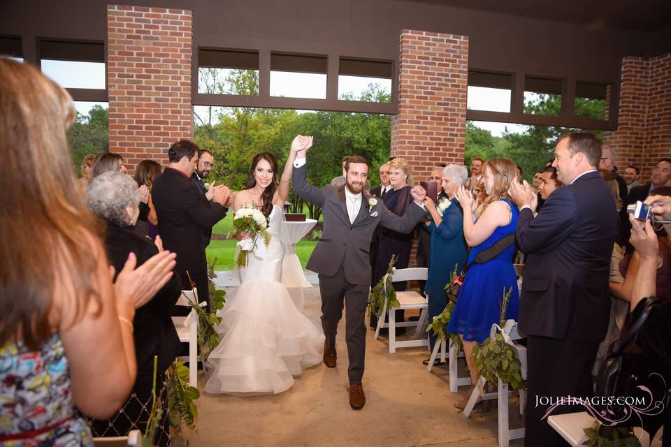 Ceremony under veranda