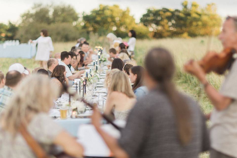 Dinner in the meadow