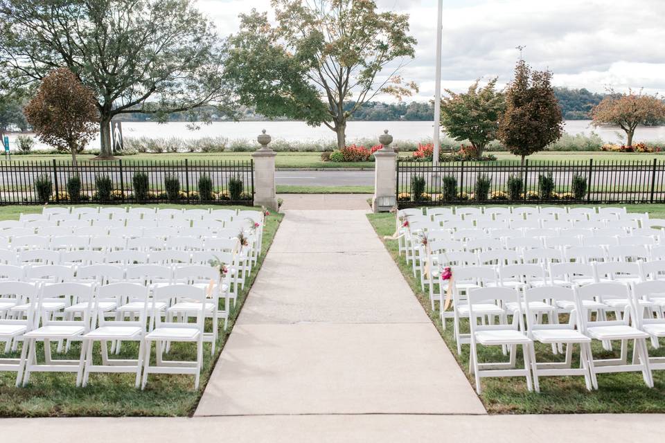 Aisle for the ceremony