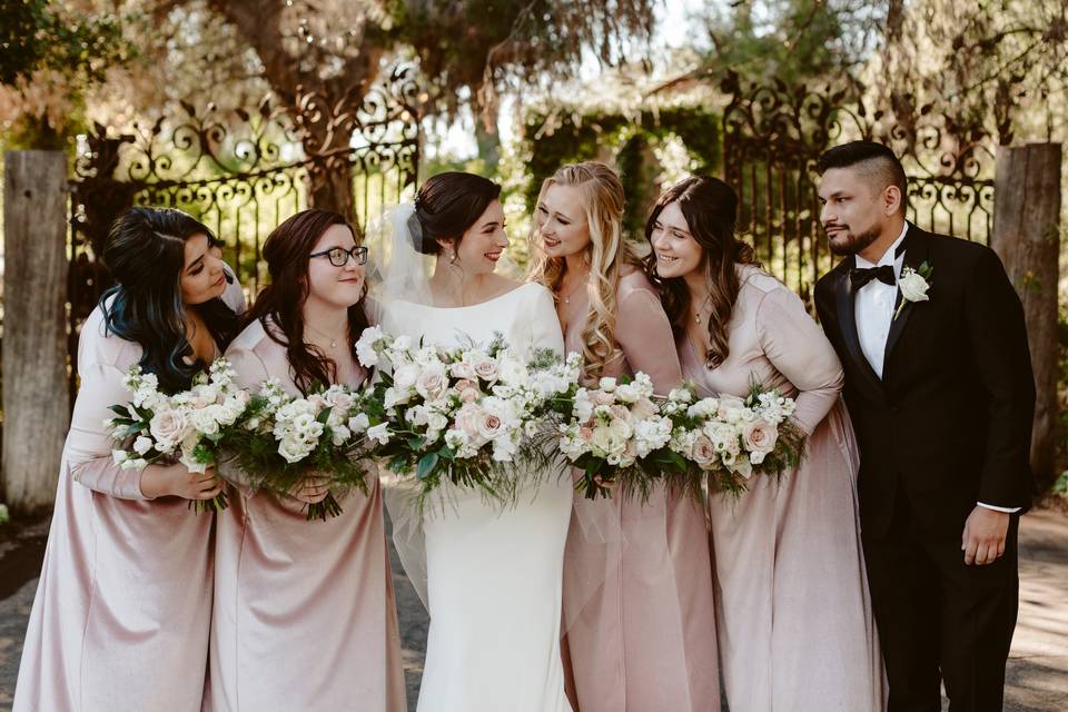 Madeline and bridal party