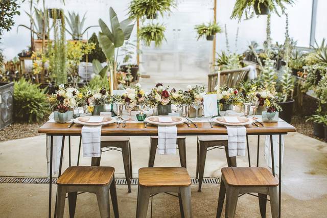 Floral wedding venue