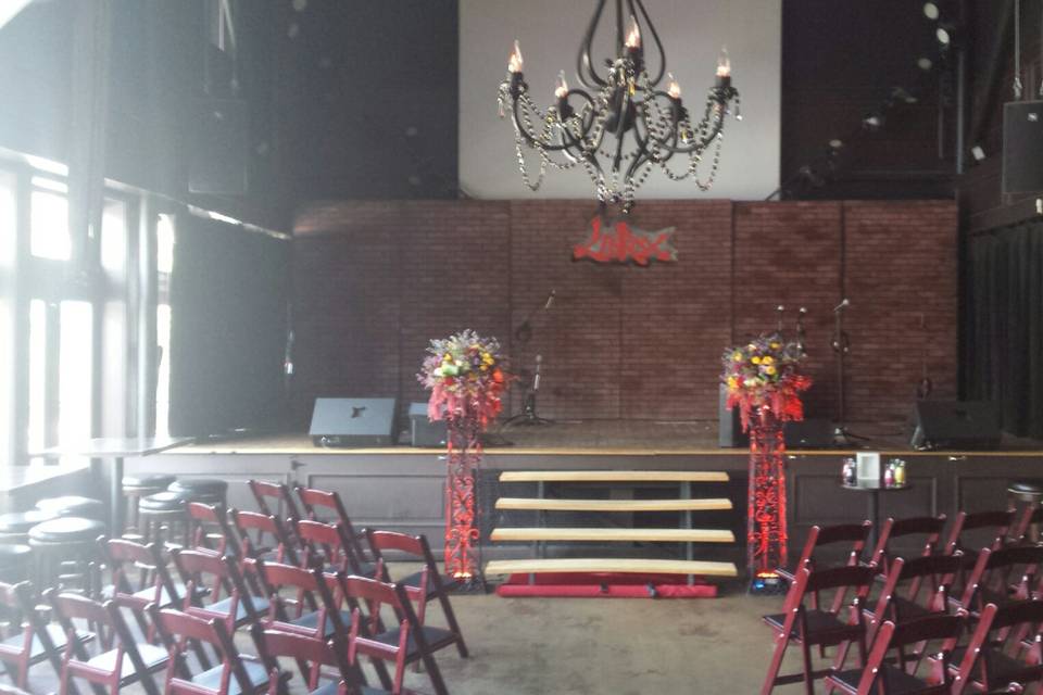 Ceremony set up