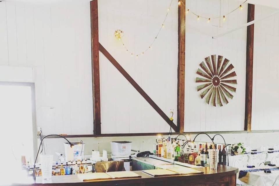 Bar setup from by Crystal Cork