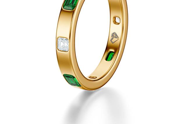 Mixed Gems Stackable Band