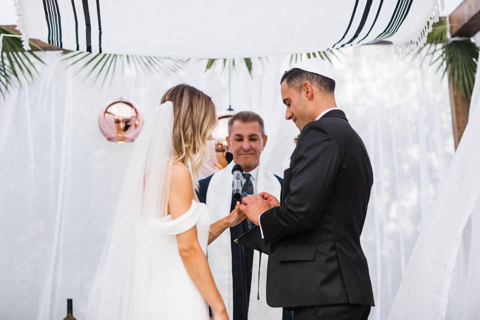 Taking their vows...