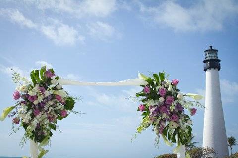 Arbor arch by the lighthoouse