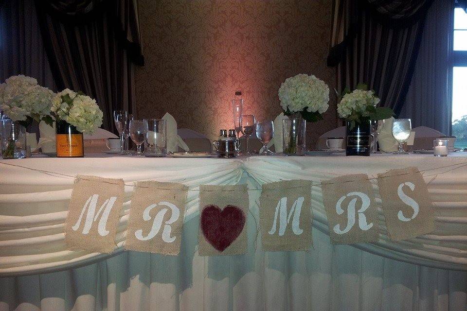 Wedding cake display