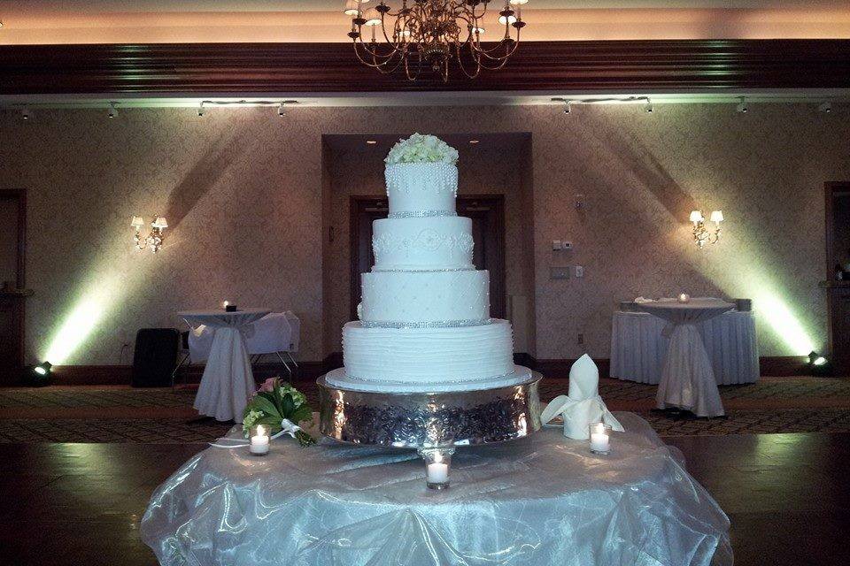 Wedding cake display