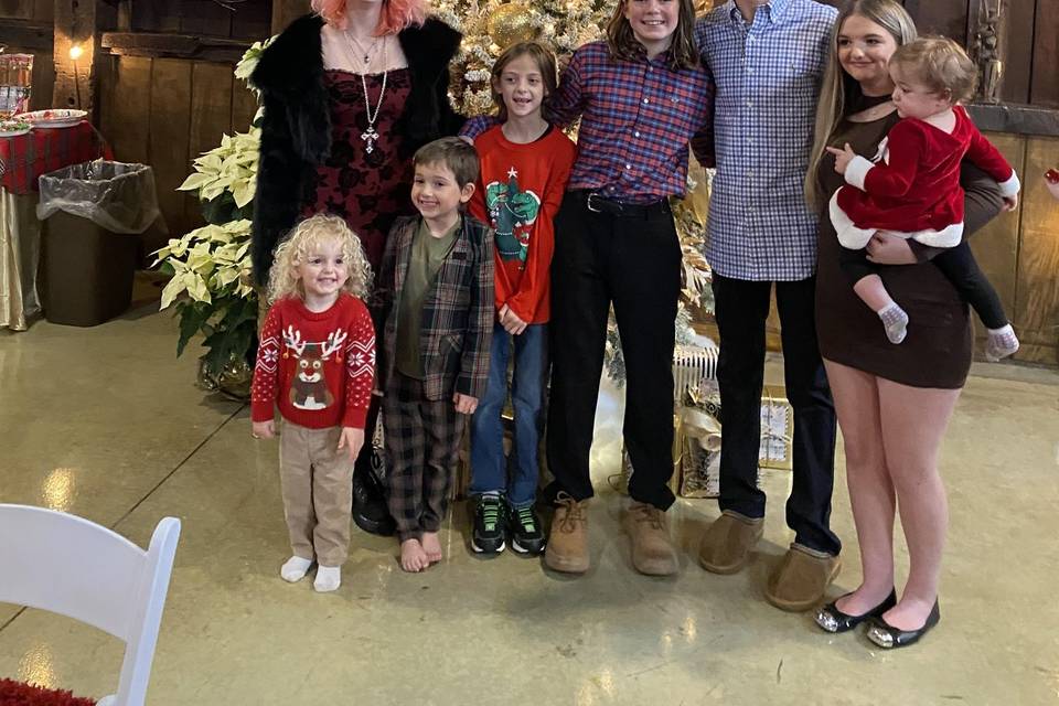 Kids at Christmas