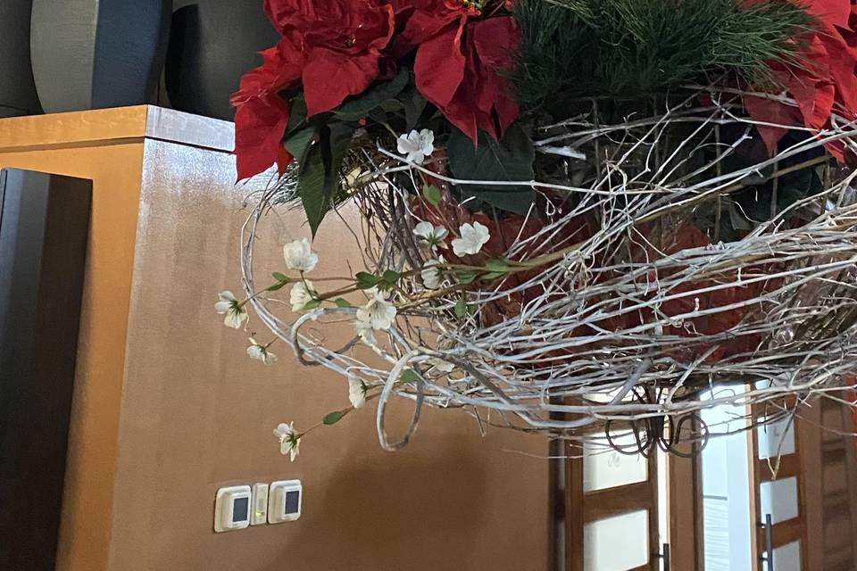 Hanging Christmas basket