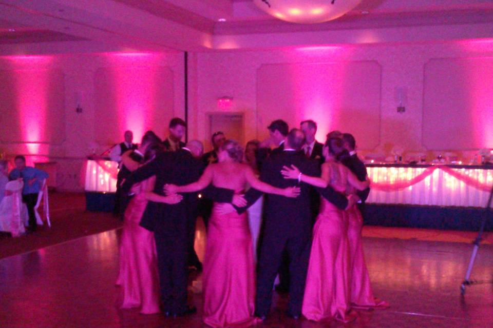 Bridal party dance