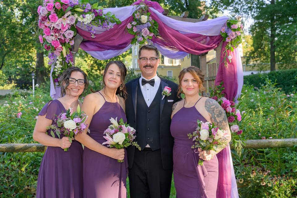 Groom and Bridesmaids