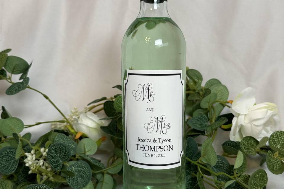 Wine bottle label