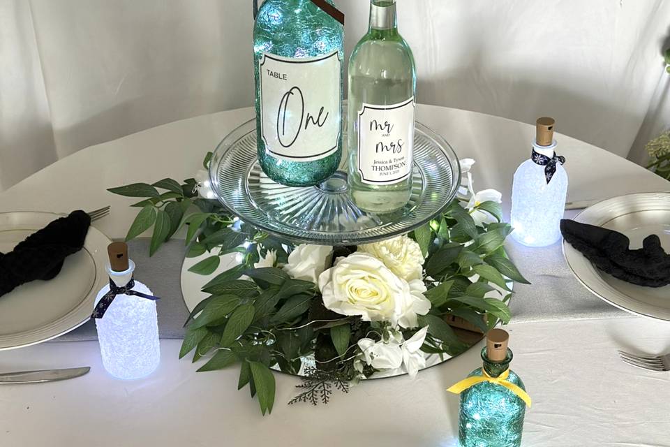 Typical Centerpiece + Favors