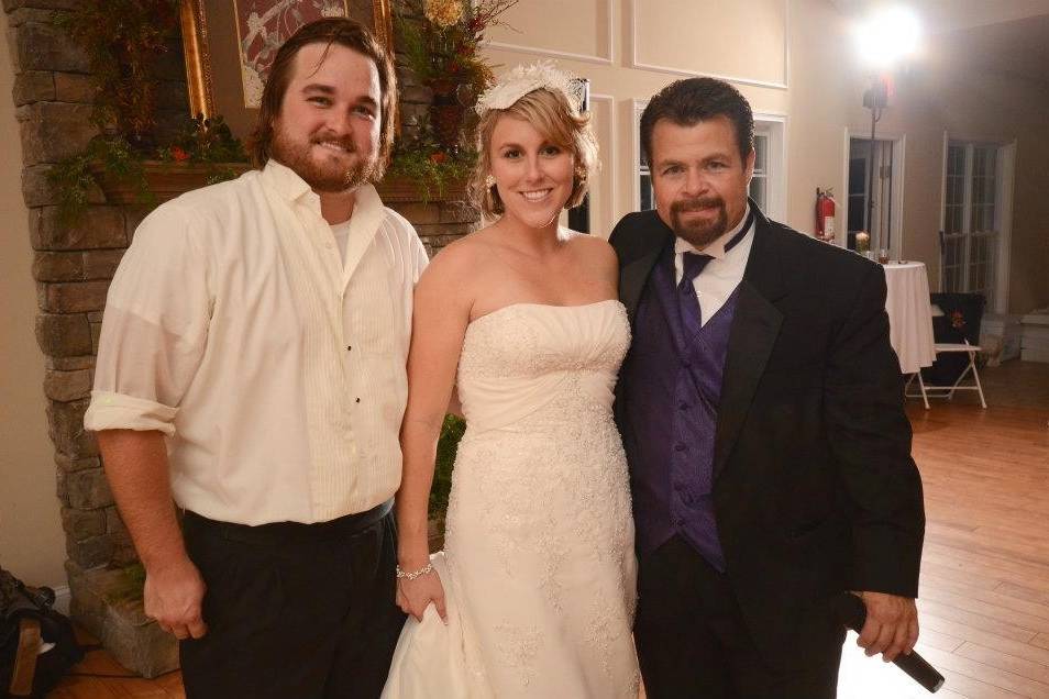 Group dance at a wedding reception at Greer City Hall- Greer, SC