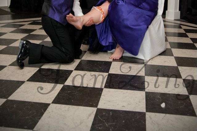 Newlyweds Andy & Susanna Fowler after their reception at the Younts Center at Furman University