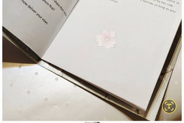 Into a keepsake booklet.