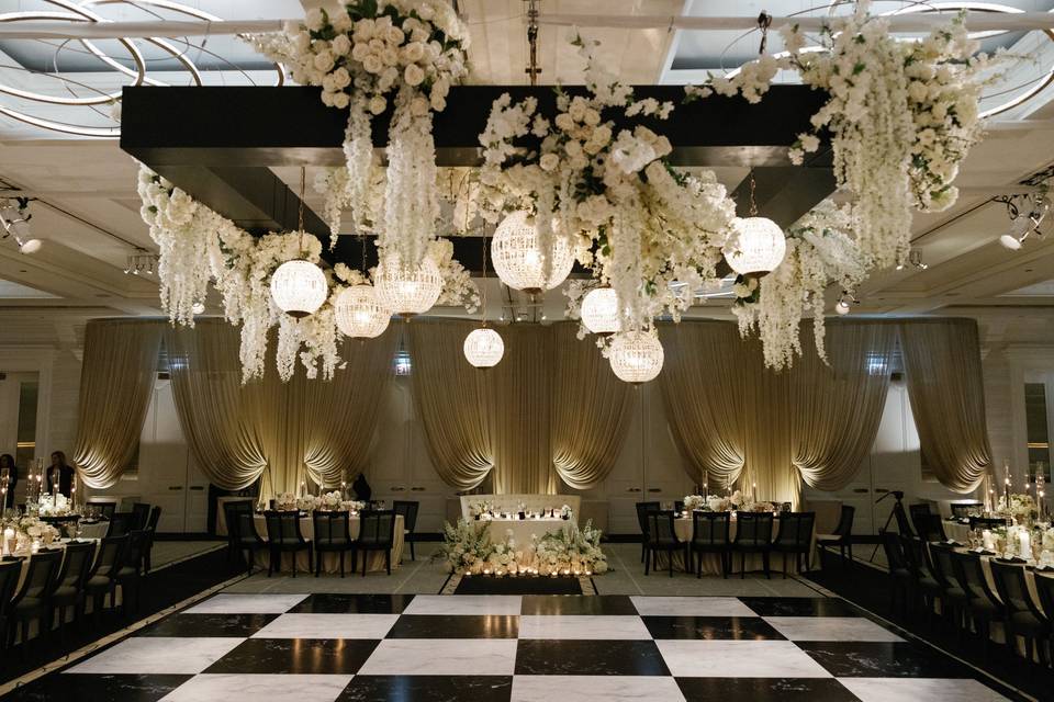 Ballroom Checkered Floor