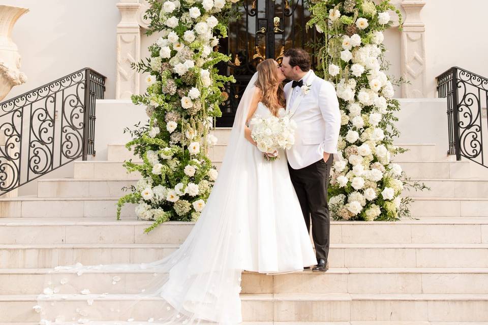 Kiss on the Front Steps