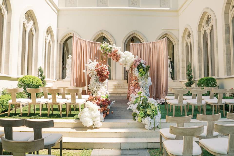 Grand Setup in Courtyard