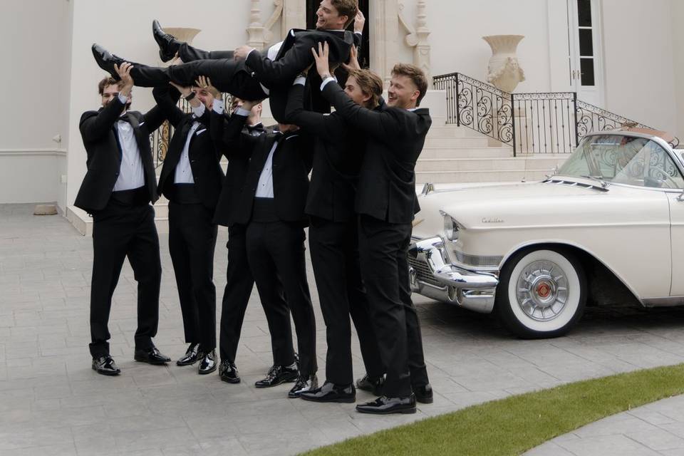 Wedding Party in front of CN