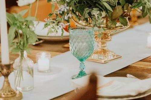 Table with centerpiece