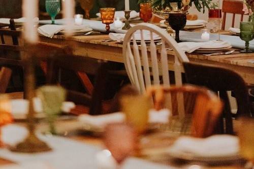 Table with centerpiece