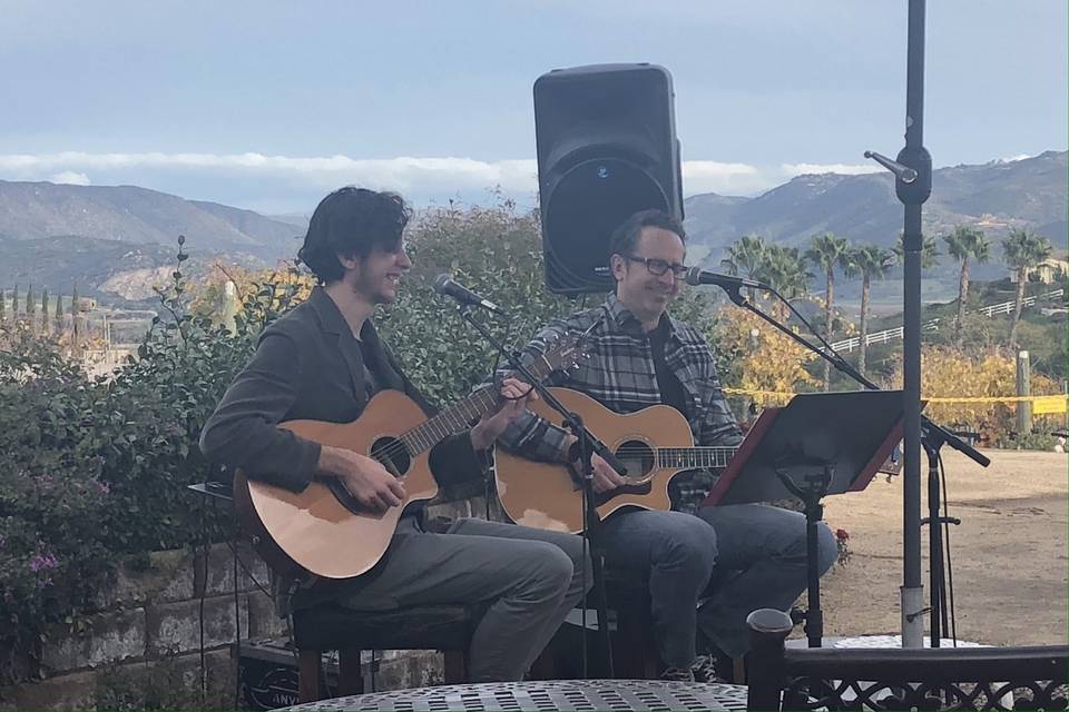 Live at a winery