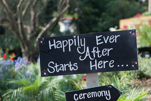 Wedding sign