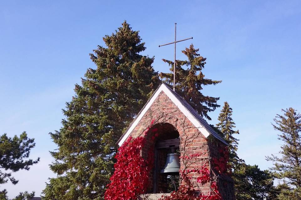 Old Base Chapel Plattsburgh, NY - Aerial View