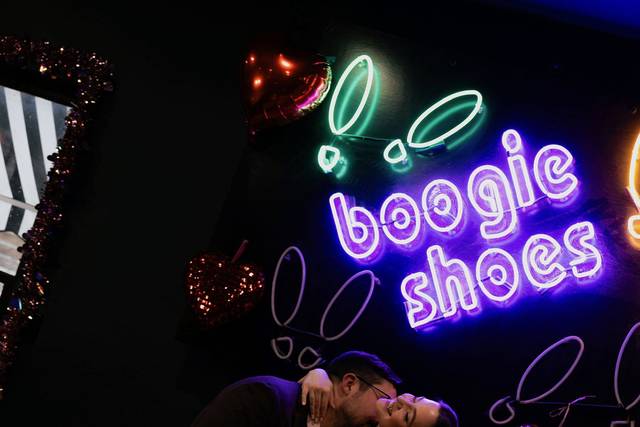Couple in the Game Room