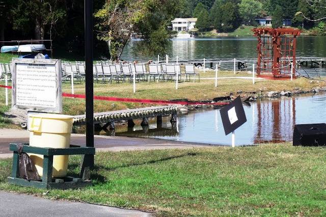 Wedding ceremony area set-up