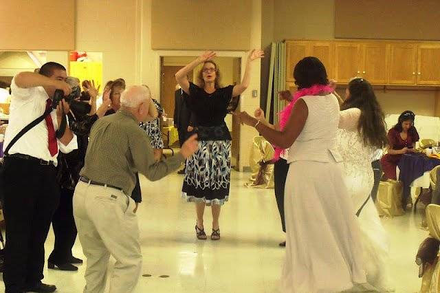 Wedding dance party