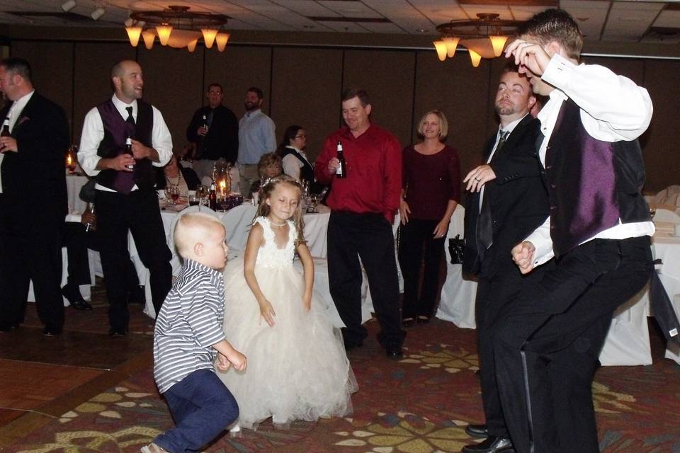 Wedding dance party