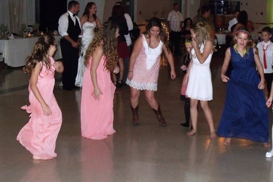 Wedding dance party